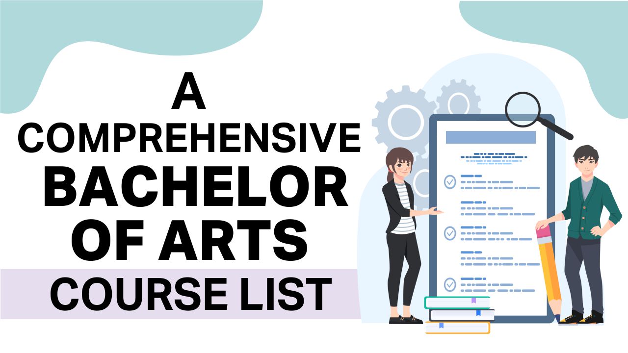 bachelor of arts course list