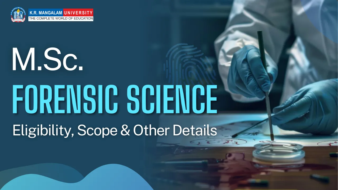 msc forensic science eligibility​